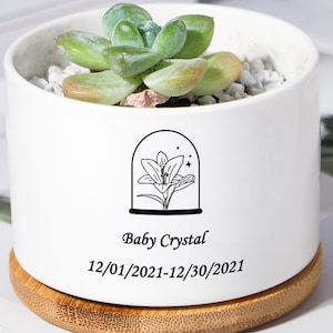 Infant Loss Memorial Memorial Planter|Grieving Sorry For Your Loss|Customized flower pot gift|A gift for a mother who has had a miscarriage