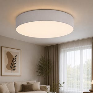 Ceiling Lamp Piano P-800 Ø800xH180 mm, fabric lampshade Group I–III, plexi diffuser, 5xE27 40W, IP20 indoor lighting