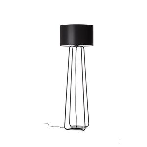 Minimalist Floor Lamp – Columbus LS-1 – Handmade Standing Lamp with Fabric Shade – Modern Scandinavian Lighting