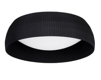 Lámpara de techo BLOOM P-650 / Plafón industrial / 3 bombillas E27 / Pantalla de tela de 65 cm / Espresso/Inox/Nieve