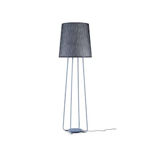 Minimalist Floor Lamp – Columbus Plus LS-1 – Handmade to Order Standing Lamp with Fabric Shade