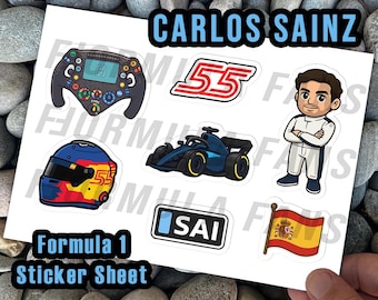 カルロス サインツ 55 F1 ステッカー フォーミュラ ワン モーター
