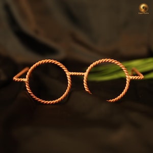 Copper Tensor Glasses with 144 MHz & 177 MHz Rings – Spiritual EMF Balance Meditation Tool