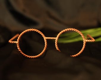 Copper Tensor Glasses with 144 MHz & 177 MHz Rings – Spiritual EMF Balance Meditation Tool