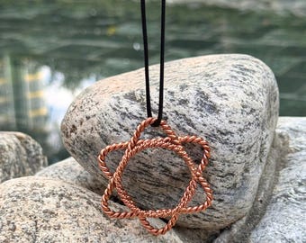 888 Infinity Copper Tensor Ring Pendant | Energy Healing Jewelry