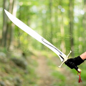 Hand Forged Carbon Steel Viking Sword With Sheath | Handmade Medieval Replica Sword | Fantasy Cosplay Prop | Collectible Display Sword Gift