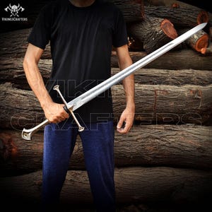 Handmade Long Decorative Display Medieval Sword - Movie Fantasy Sword Replica - Sword For Wall Decor - Gift for Him - Father’s Day Gift