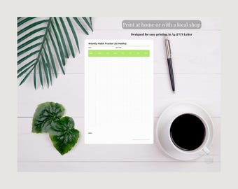 30-Day Habit Tracker Bundle | Boost Productivity with Printable PDF & JPG