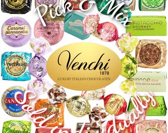 Pick and Mix Chocolates, Premium Luxury Italian Chocolates, Chistmas, Halloween, Birthday, Chocolate Gift Bags, Wedding Chocolate Favours