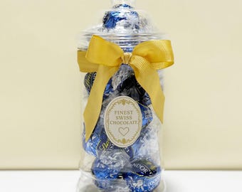 Trufas de chocolate blanco Lindt Cookies & Cream importadas de EE. UU. / Tarro de 15 trufas de chocolate Lindt / Regalo de Navidad de chocolate