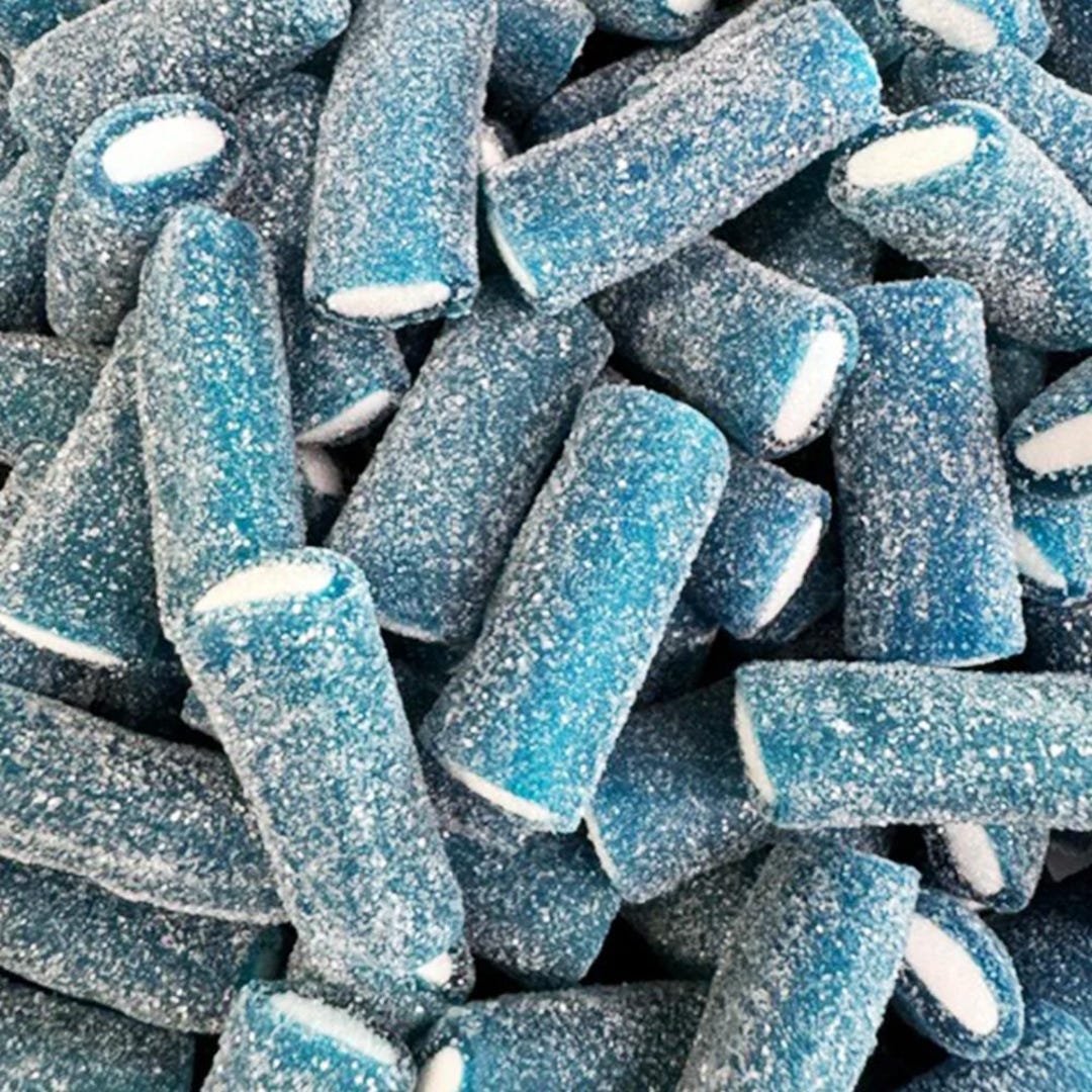 Fizzy Blue Raspberry Sweets Candy Bag - Pick and Mix Retro Sweets ...
