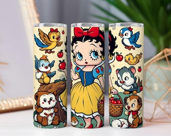 Inspired Cartoon Girl Character Tumbler Wrap Bundle Sublimation PNG Designs | Digital Download