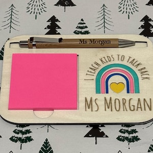 Post It Note Holder and Pen