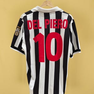 Original 1998 Juventus Heimtrikot Del Piero #10 Kappa – Größe M – authentisches Vintage-Trikot