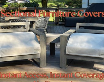 Waterproof Patio Sectional Cover – Custom Size, Outdoor Sofa Protector