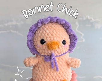 Op maat gemaakte gehaakte kuikenknuffel