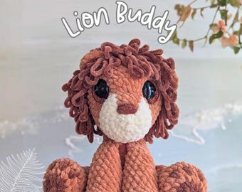 Op maat gemaakte gehaakte leeuw knuffel