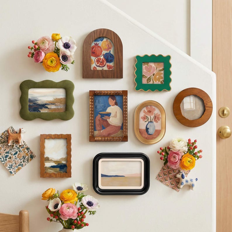 Mixed Style Picture Frame Set, Wall & Tabletop Gallery Wall Frames for ...