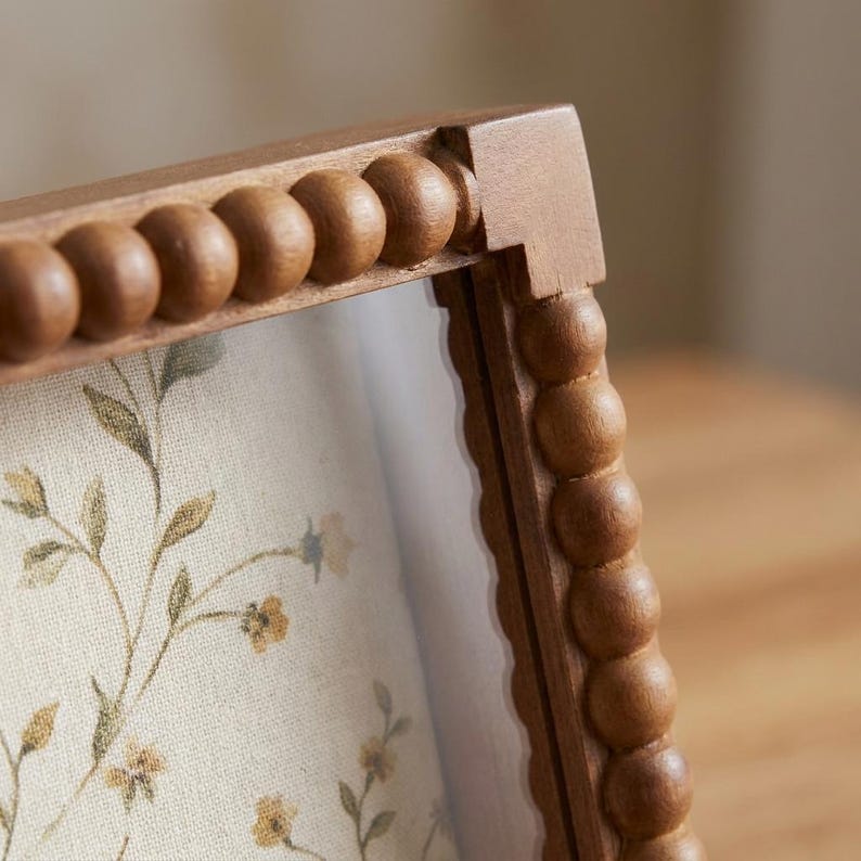 Pinboard Box Frame Brown Beaded Shadow Box Frame With Pin Board, 11x14/8x10 Pinboard ...