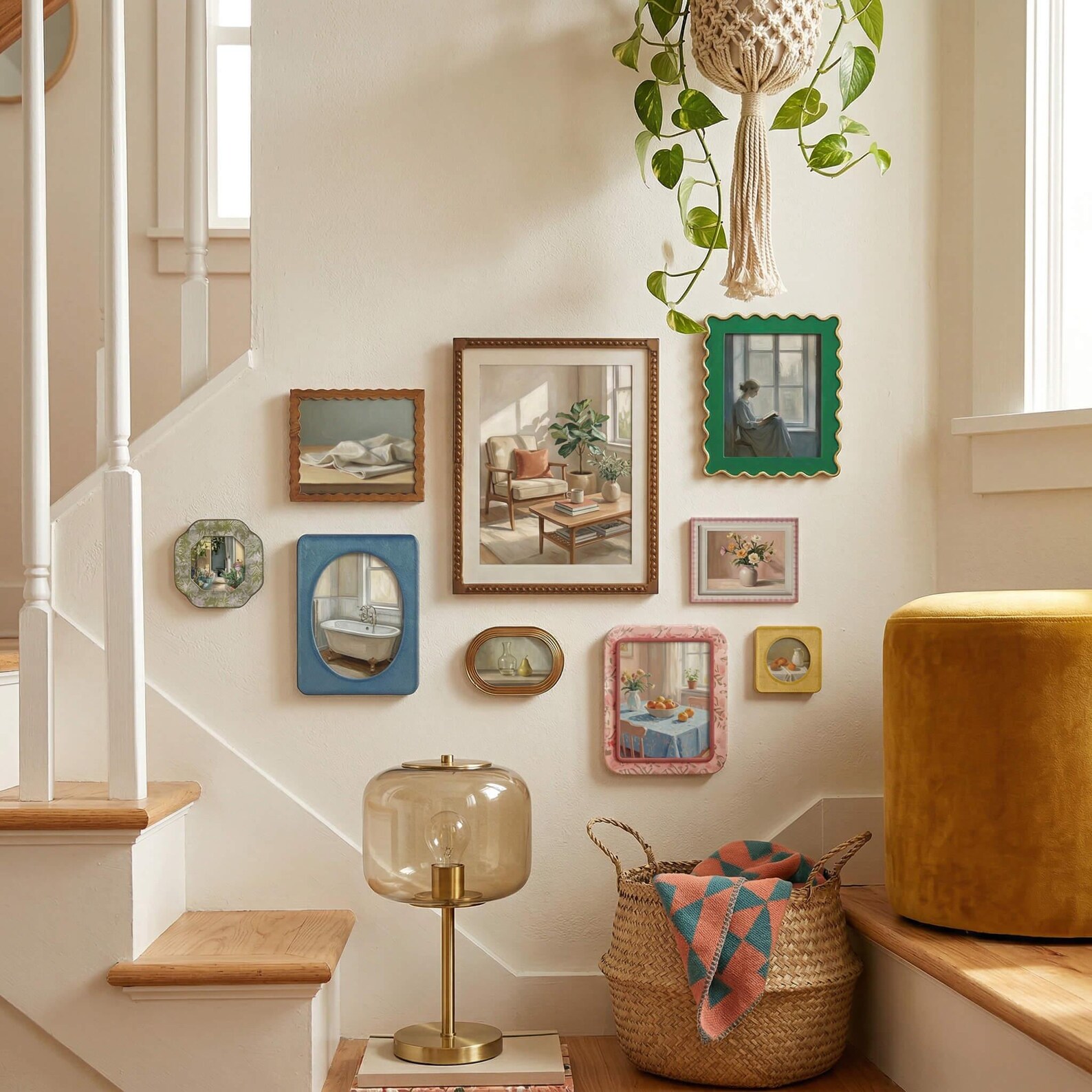 Eclectic Gallery Wall Picture Frame Set, Mix & Match Photo Frames for ...