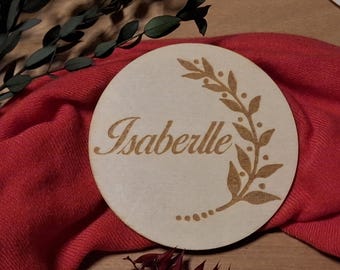 Panneau en bois personnalisé comme cadeau ou plaque signalétique pour les occasions festives