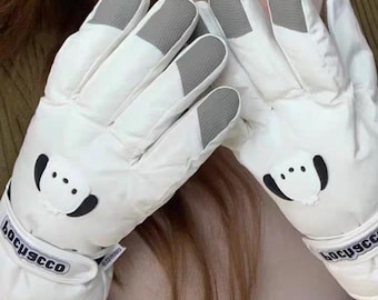 Keep Warm in Winter, Windproof Thermal Waterproof Ski Gloves for Motorcycle Riding Biking Snow Sports, Fleece Lined Thick Glove,Gift for Her