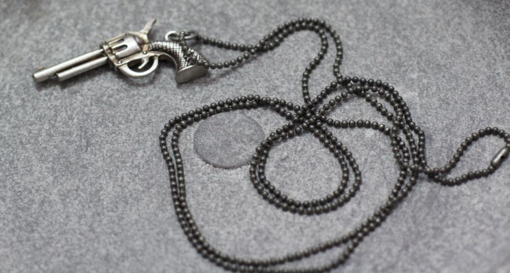 Vintage Gun Necklace 2 Etsy