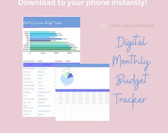 Digital Monthly Budget Template