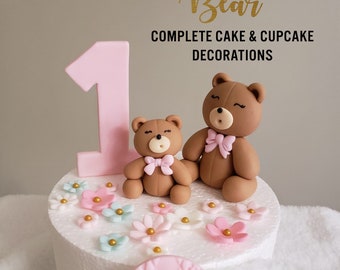 Bear Cake Topper Etsy