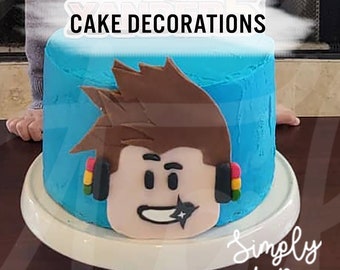 Edible Roblox Game Cake Topper Cake Picture Photo Cake Zuckerbild Boys