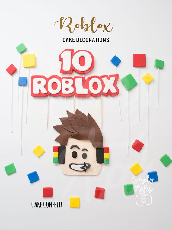 Roblox Custom Player Happy Birthday Edible Cake Topper Image