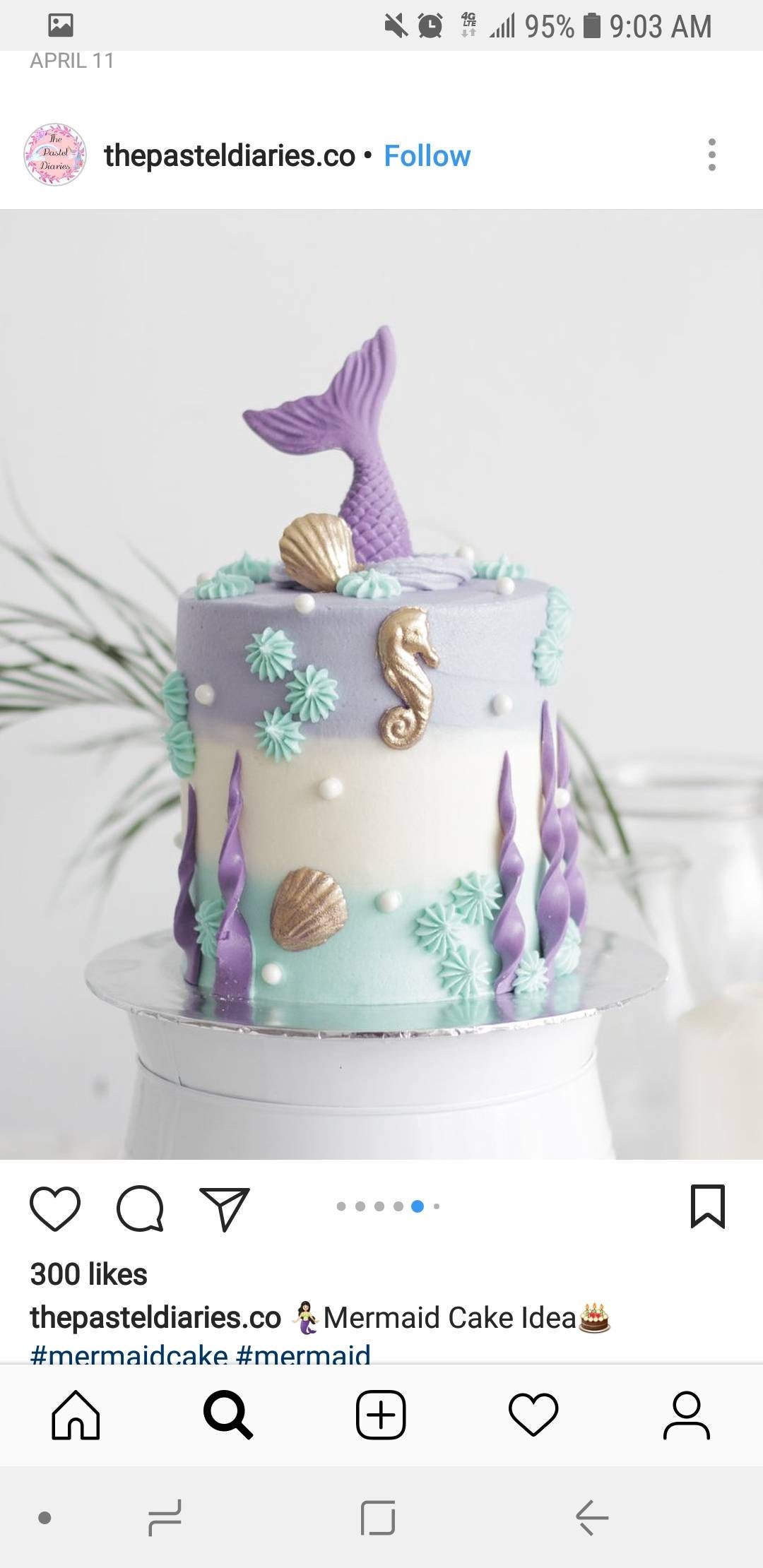 1 Set Mermaid Tail Fondant Cake Topper Edible Girl Birthday - Etsy ...