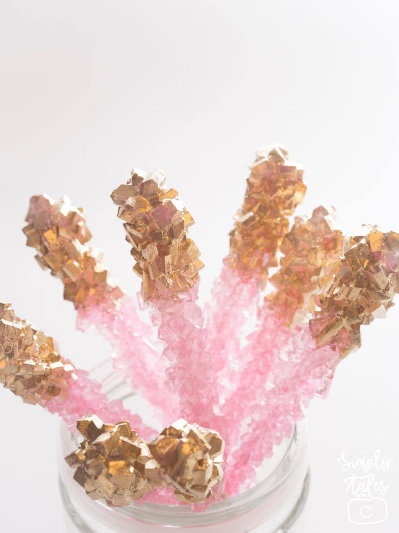 12 Rock Candy Party Favors Crystal Candy Baby Shower Favor Etsy