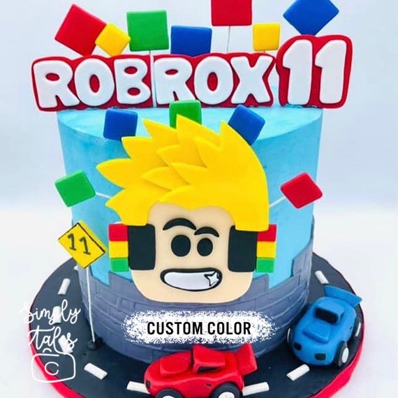 Roblox Custom Player Happy Birthday Edible Cake Topper Image