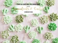 6 Succulent and 6 Cactus cupcake toppers, Cactii party, Cactus, Summer celebration, Bridal Shower, cake decorations, made to order