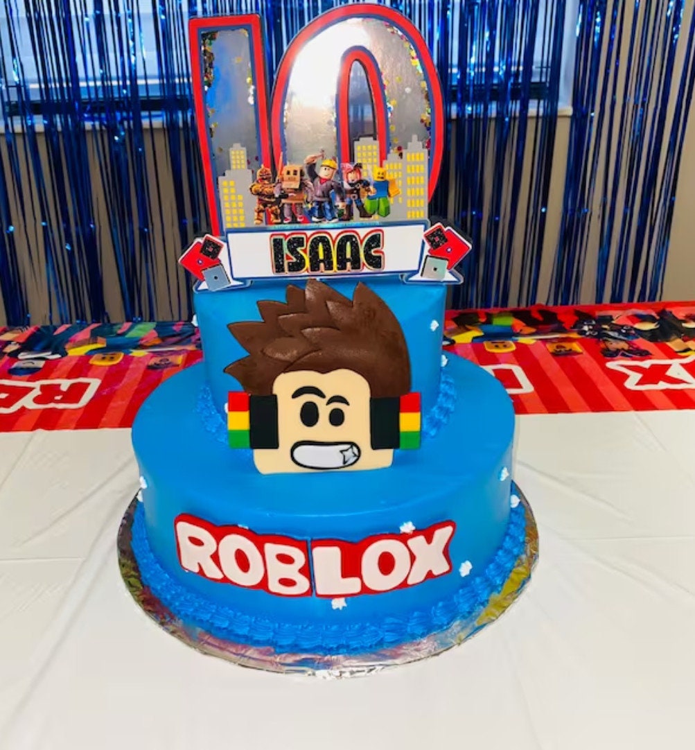Roblox Game Edible Cake Topper Cake Decoration Boy Birthday - Etsy Australia