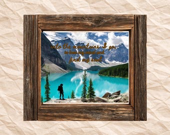 Mountain Landscape Quote Print, Serene Wilderness Wall Art (Digital Download)