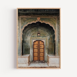 Jaipur Lotus Gate Photography Print: Indian Palace Wall Art (Digital Download)