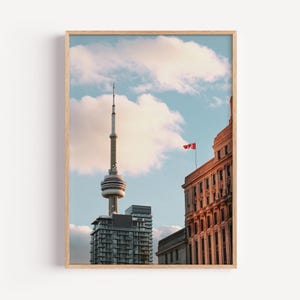CN Tower Wall Art | Toronto Skyline Photography | Canadian Landmark Digital Download