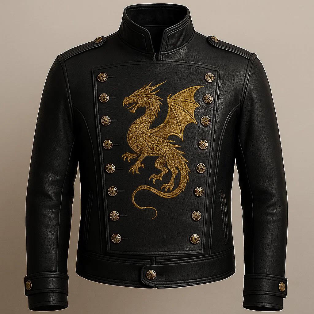Vintage Dragon Tattoo Leather Jacket 八の字 Vintage Dragon Tattoo Leather Jacket 八の字 【公式通販】