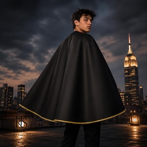 Handmade Teen Superhero Cosplay Cape, Teen Hero Costume Cloak for Comic-Con Halloween image 3