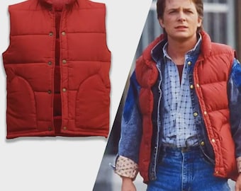 Vintage 80s BTTF Denim Jacket Sz Med Marty Mcfly Back to the