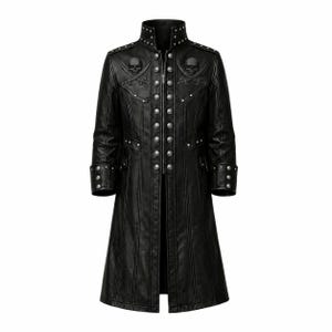 ジャケット・アウター Archive Suede Leather Long Coat Studded Leather Long Jacket With Studs - Etsy