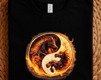 Camiseta Yin Yang del Caballo de Fuego / Año Nuevo Lunar 2026