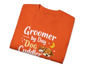 Camiseta de cachorro durmiendo / Diseño de luna de perro lindo