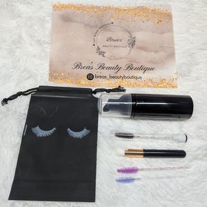 Eyelash Extension Care Kit, Lash Cleanser, Brush Set, Eyelash Shampoo, Aftercare Kit, Eyelash Maintenance Essentials
