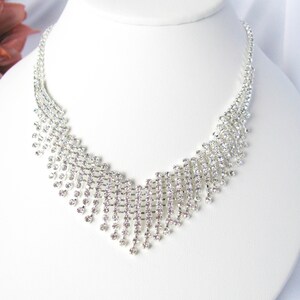 2 piece set Wedding Necklace Bridal Necklace - Bridal Jewelry - Wedding Necklace - bridal set-  Bridal Necklace