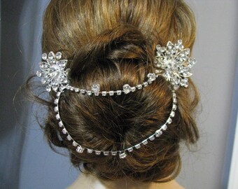 Hair Accessories, Hair Jewelry, bridal hair comb, wedding hair comb, cystal hair comb, rhinestone hair comb, bridal double comb, headpieces