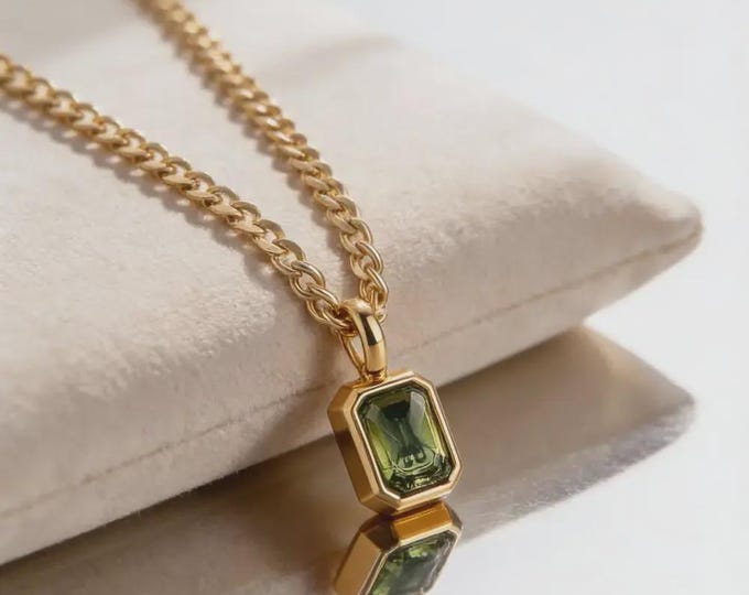 Gold Birthstone Necklace