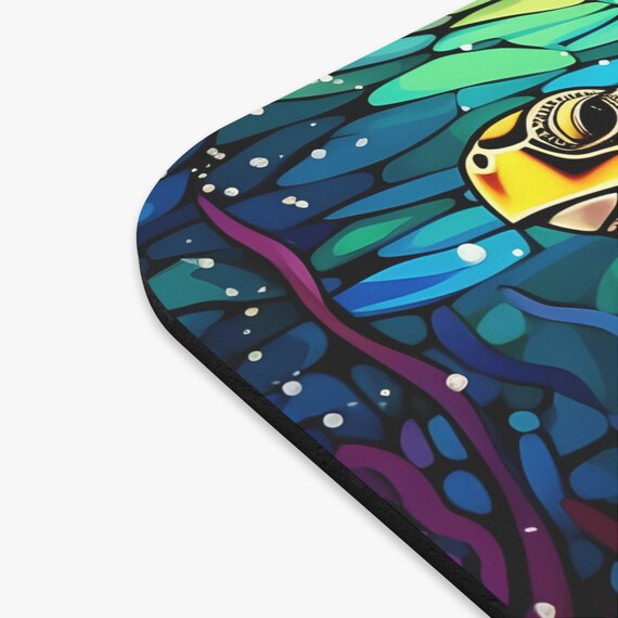 Colorful Sea Turtle Mouse Pad - Tropical Ocean Design Non-Slip Office & Gaming Mat